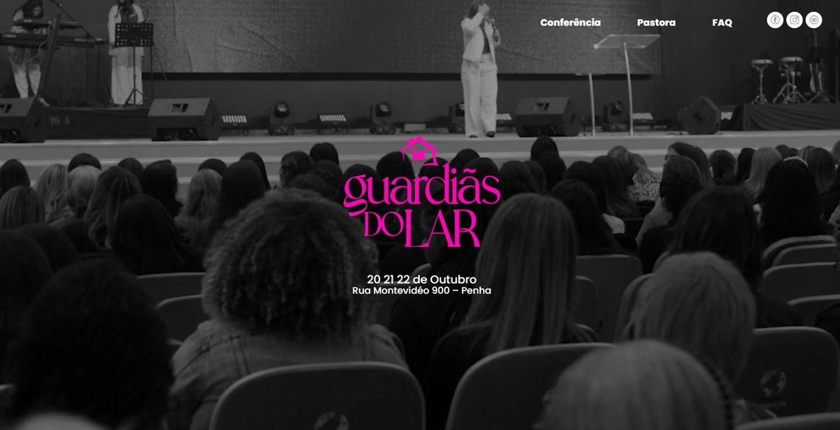 Página da Conferência Guardiãs do Lar